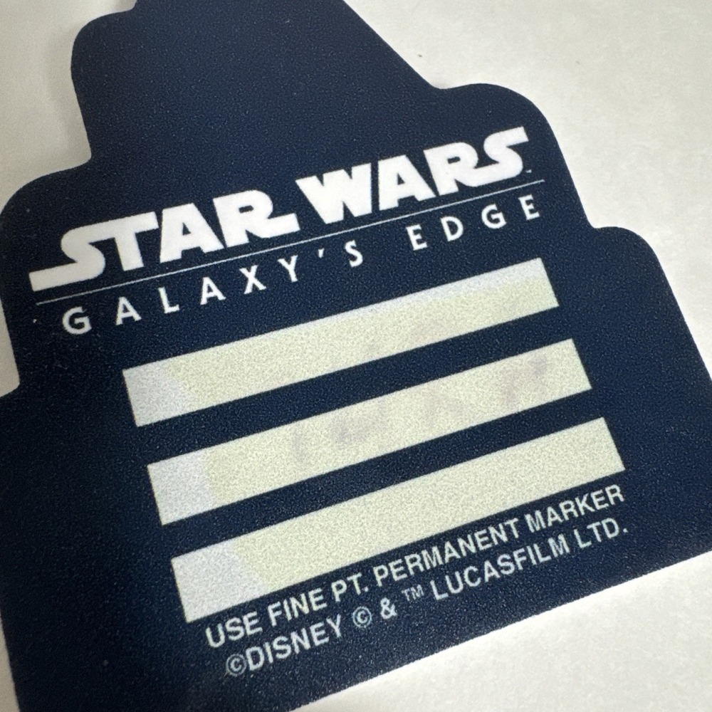 STAR WARS - "GALAXY'S EDGE" - LUGGAGE BAG TAG - DISNEYLAND - DISNEY WORLD RARE! - Picture 5 of 5